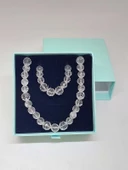 Parlayan Yıldızlar Serisi Kristal Kuvars Taşı Kolye & Bileklik Seti thumbnail 6