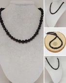 Parlayan Yıldızlar Serisi Turmalin Taşı Tasarım Kolye thumbnail 1