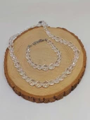 Parlayan Yıldızlar Serisi Kristal Kuvars Taşı Kolye & Bileklik Seti thumbnail 7