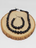 Parlayan Yıldızlar Serisi Turmalin Taşı Kolye & Bileklik Seti thumbnail 7