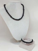 Parlayan Yıldızlar Serisi Turmalin Taşı Kolye & Bileklik Seti thumbnail 2