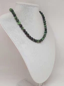 Parlayan Yıldızlar Serisi Anyolit (Rubizoit - Rubyzoisit) Taşı Tasarım Kolye thumbnail 4