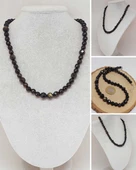 Parlayan Yıldızlar Serisi Golden Obsidyen Taşı Tasarım Kolye thumbnail 1