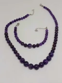 Galaksi Serisi Ametist Taşı Kolye & Bileklik Seti thumbnail 5