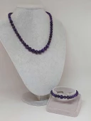 Galaksi Serisi Ametist Taşı Kolye & Bileklik Seti thumbnail 2