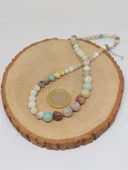 Galaksi Serisi Amazonit Taşı Tasarım Kolye thumbnail 3