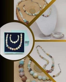 Galaksi Serisi Amazonit Taşı Kolye & Bileklik Seti thumbnail 1