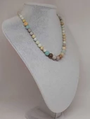 Galaksi Serisi Amazonit Taşı Tasarım Kolye thumbnail 4