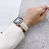 Apple Watch 38-40-41 mm Uyumlu KR414 Daks Seri Deri Kordon - 4