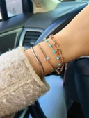 BALIK SIRTI BILEKLIK INCE MODEL 18 K ALTIN KAPLAMA - 1