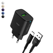 LinkTech C301 12W Auto ID Micro USB Kablolu Şarj Aleti Set - 1