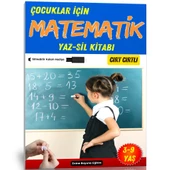 Çocuklar İçin Matematik YAZ-SİL Kitabı (Cırt Cırtlı) - 1