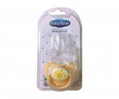 Babytime BT129-2 Damaklı 6-18 Ay Mat Emzik - Krem - 1