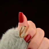 14 Ayar Altın Başak Yüzük thumbnail 1