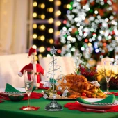 VIP KALİTE 20 CM METAL KRİSTAL SARKITLI YILBAŞI AĞACI BEYAZ LED IŞIKLI NOEL AĞACI GÜMÜŞ ÇAM AĞACI thumbnail 3