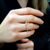 14 Ayar Altın İsim Kolye thumbnail 4