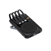 Linktech WF27 Mini Led Ekranlı 10000 mAh Çoklu Kablolu 22.5W Kablosuz Şarjlı Powerbank - 1