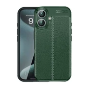 iPhone 16 Kılıf Focus Deri Desen Silikon Arka Kapak - 7