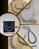 Galaksi Serisi Terahertz Taşı Kolye & Bileklik Seti thumbnail 1