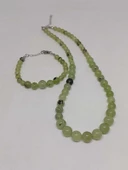 Galaksi Serisi Prehnit (Prinayt) Taşı Kolye & Bileklik Seti thumbnail 6