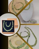 Galaksi Serisi Prehnit (Prinayt) Taşı Kolye & Bileklik Seti thumbnail 1