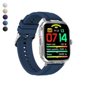 Logia Tech8 49mm Spor Akıllı Saat Alüminyum Kasa Silikon Kordon - 1