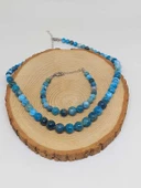 Galaksi Serisi Apatit Taşı Kolye & Bileklik Seti thumbnail 7