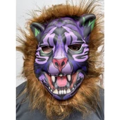 Kahverengi Saçlı Dişli Kurt Maskesi Mega Peluş 16 No - 1
