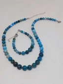 Galaksi Serisi Apatit Taşı Kolye & Bileklik Seti thumbnail 5