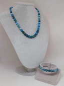 Galaksi Serisi Apatit Taşı Kolye & Bileklik Seti thumbnail 2