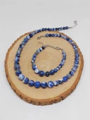 Galaksi Serisi Sodalit Taşı Kolye & Bileklik Seti thumbnail 7