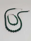 Galaksi Serisi Malakit Taşı Kolye & Bileklik Seti thumbnail 5