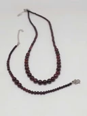 Galaksi Serisi Lal (Granat Garnet) Taşı Kolye & Bileklik Seti thumbnail 5