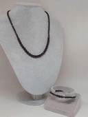 Galaksi Serisi Lal (Granat Garnet) Taşı Kolye & Bileklik Seti thumbnail 2