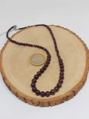 Galaksi Serisi Lal (Granat Garnet) Taşı Tasarım Kolye thumbnail 3