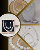 Galaksi Serisi Ay Taşı Kolye & Bileklik Seti thumbnail 1