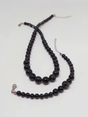 Galaksi Serisi Siyah Akik Taşı Kolye & Bileklik Seti thumbnail 5