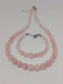 Galaksi Serisi Pembe Kuvars Taşı Kolye & Bileklik Seti thumbnail 5