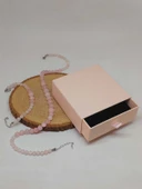 Galaksi Serisi Pembe Kuvars Taşı Kolye & Bileklik Seti thumbnail 3