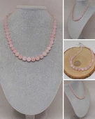 Galaksi Serisi Pembe Kuvars Taşı Tasarım Kolye thumbnail 1