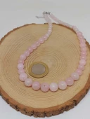 Galaksi Serisi Pembe Kuvars Taşı Tasarım Kolye thumbnail 3