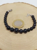 Galaksi Serisi Shungite (Şungit) Taşı Tasarım Bileklik thumbnail 3