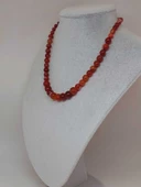 Galaksi Serisi Karnelyan Akik Taşı Tasarım Kolye thumbnail 5