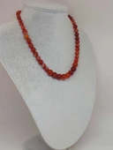 Galaksi Serisi Karnelyan Akik Taşı Tasarım Kolye thumbnail 4