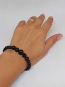 Galaksi Serisi Shungite (Şungit) Taşı Tasarım Bileklik thumbnail 2