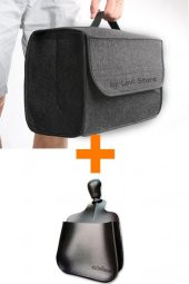 Araba Bagaj Organizer Eşya Çantası + Oto Vites Düzenleyici Telefon Tutucu Araç Set-14 - 1