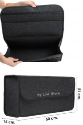 Araba Bagaj Organizer Eşya Çantası + Oto Vites Düzenleyici Telefon Tutucu Araç Set-14 - 3