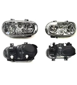 JUNYAN Vw golf 4 ön far lambası takımı krom 1998 / 2003 thumbnail 2