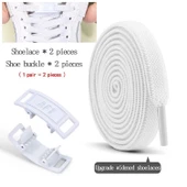 SRTfootcare METAL Kilitli TakBırak Yeni Nesil Kilitli Elastik Ayakkabı Bağcığı, Tak Bırak Akıllı Lastik Bağcık 1 Çift - 2