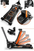 Stilmax x2 Piston 3 Ton Paslanmaz Güçlendirilmiş Alçak Şase Ağır Hizmet Tipi Garaj Krikosu 47Cm - 3